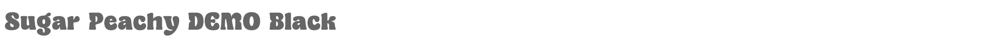 Sample characters Sugar Peachy Font